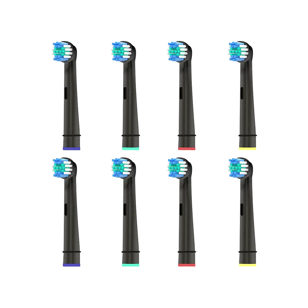 8 BRUSH HEADS COMPATIBLE WITH ALL ORAL-B TOOTHBRUSHES
