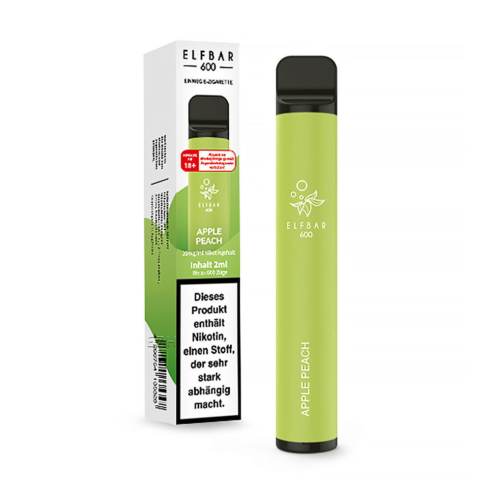 ELFBAR 600 E-SHISHA APPLE PEACH WITH NICOTINE Harbor Shop Hamburg ELFBAR 600 E-SHISHA APPLE PEACH WITH NICOTINE Harbor Shop Hamburg
