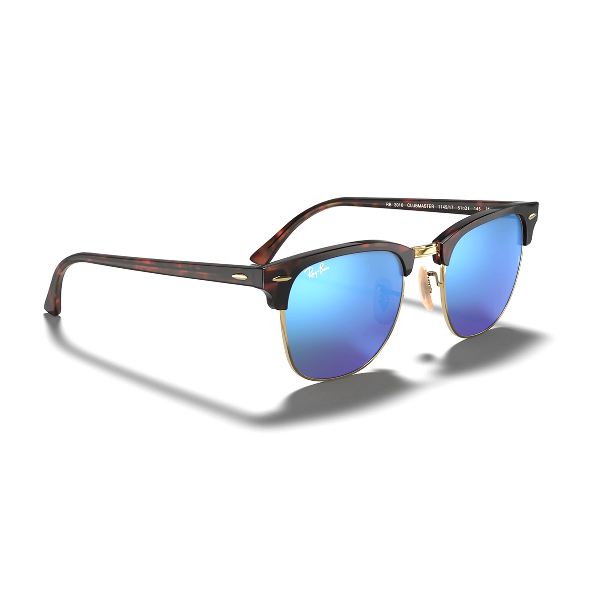 Ban Rb3016 Clubmaster Flash Blue Lens Clubmaster RAY BAN