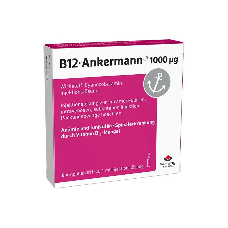 ANKERMANN VITAMIN B12 INJECTABLE AMPULES 5PCS