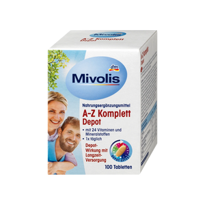 
                  
                    MIVOLIS A-Z KOMPLETT DEPOT 100 TABLETS
                  
                