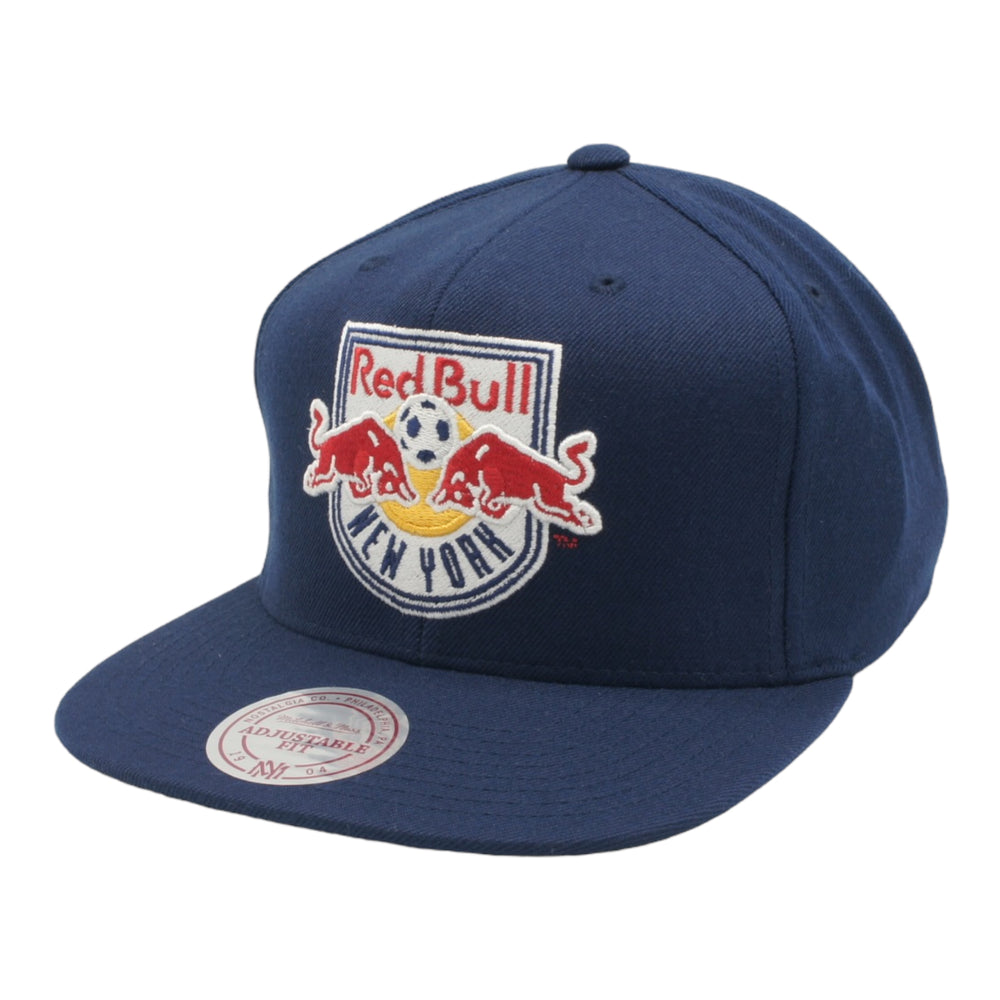 MITCHELL & NESS SNAPBACK HAT ONE SIZE - NEW YORK RED BULL NAVY