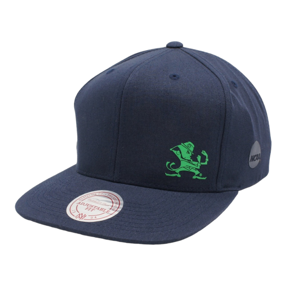 MITCHELL & NESS SNAPBACK HAT ONE SIZE ABSOLUTE NOTRE DAME NCAA NAVY