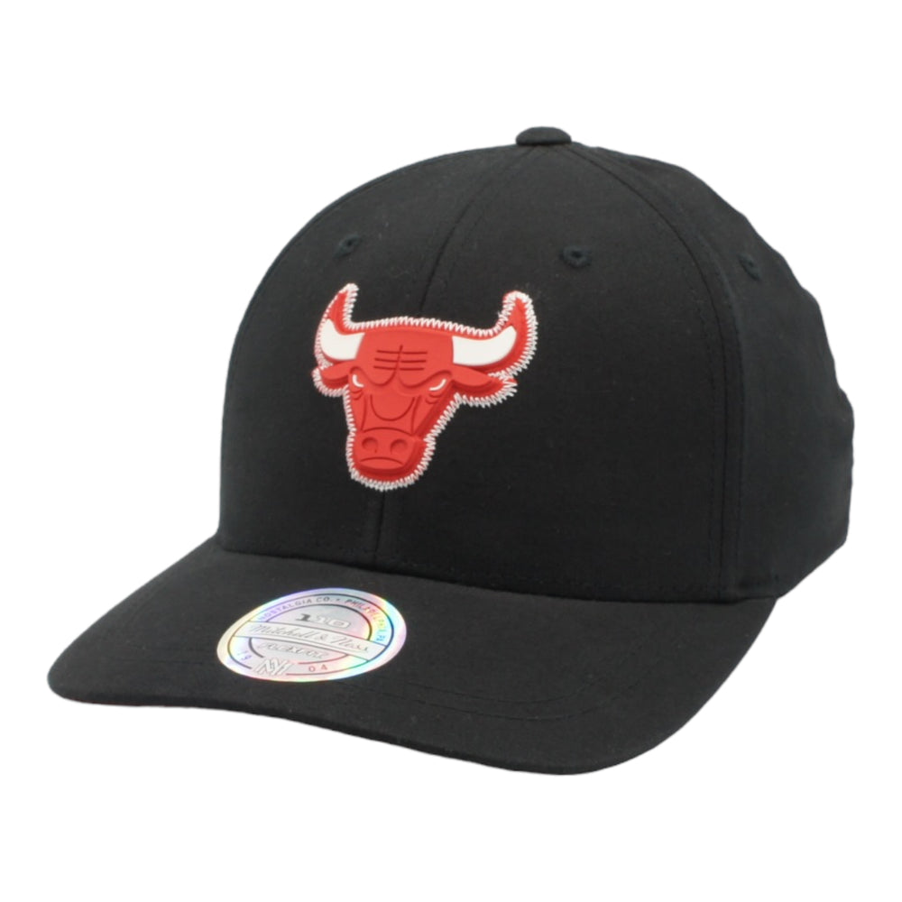MITCHELL & NESS SNAPBACK HAT ONE SIZE - CHICAGO BULLS BLACK RED