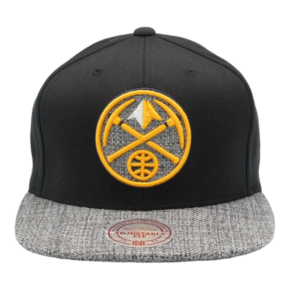 
                  
                    MITCHELL & NESS STRAPBACK HAT ONE SIZE - DENVER NUGGETS BLACK GREY
                  
                