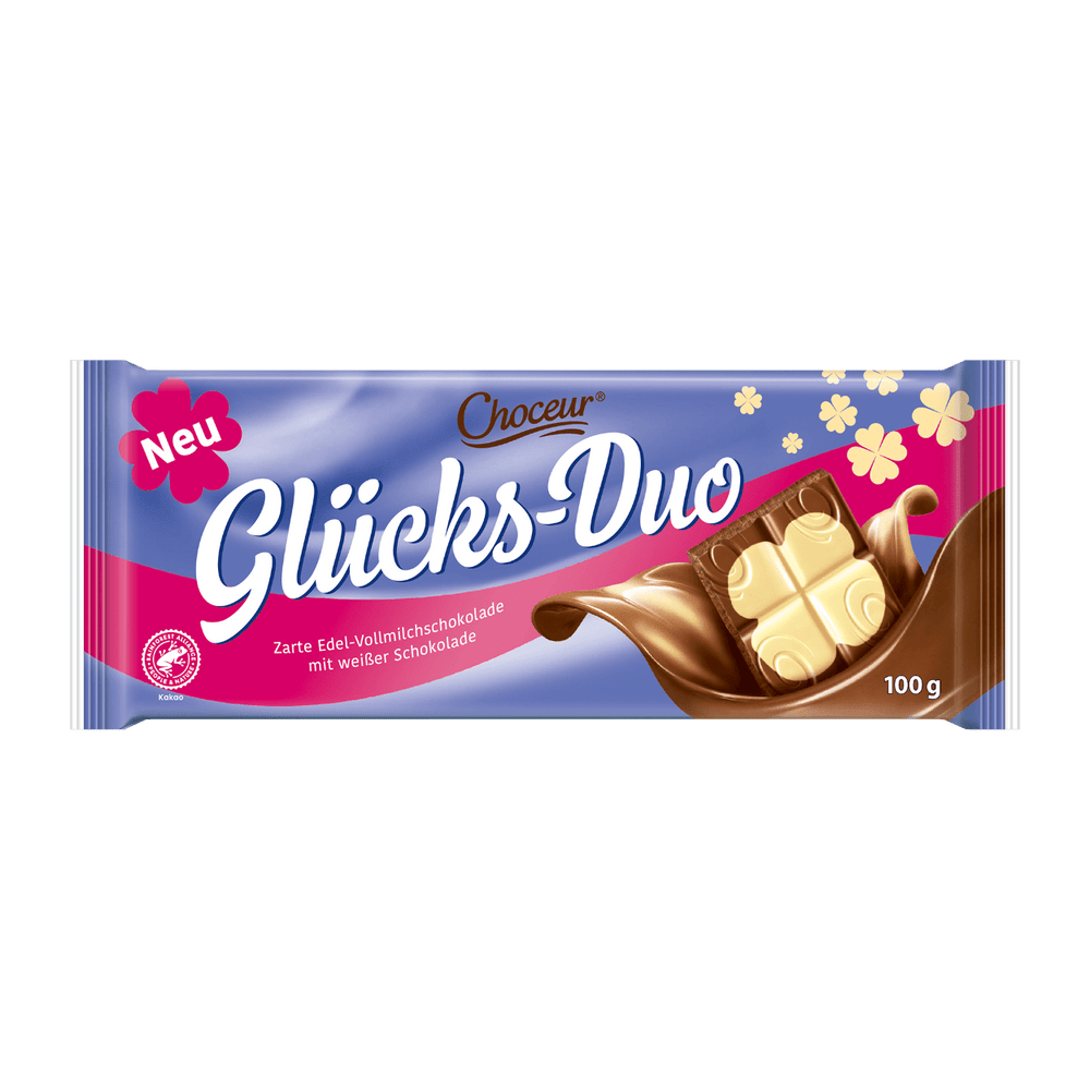 CHOCEUR LUCKY - DUO MILK & WHITE CHOCOLATE 100g