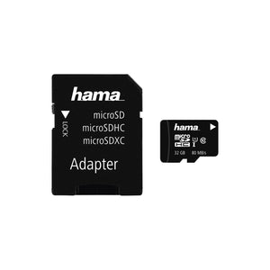 
                  
                    HAMA MICRO SDHC UHS-I CARD 80MB/SEC 32GB
                  
                