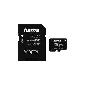 
                  
                    HAMA MICRO SDXC UHS-I CARD 80MB/SEC 64GB
                  
                