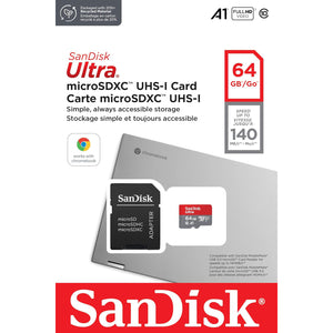 
                  
                    SANDISK ULTRA PLUS MICRO SDXC UHS-I CARD WITH ADAPTER 64GB
                  
                