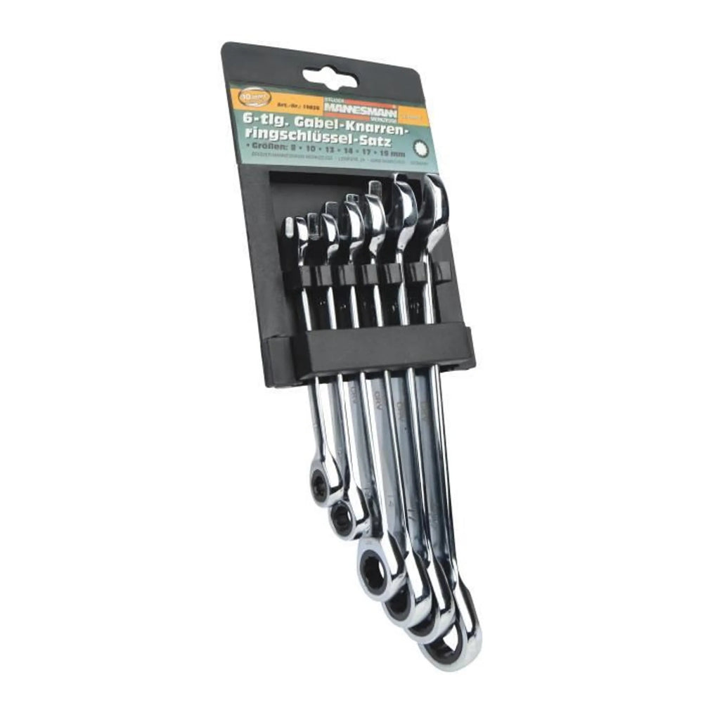 
                  
                    MANNESMANN OPENEND RATCHET RING WRENCH SET 6PCS
                  
                