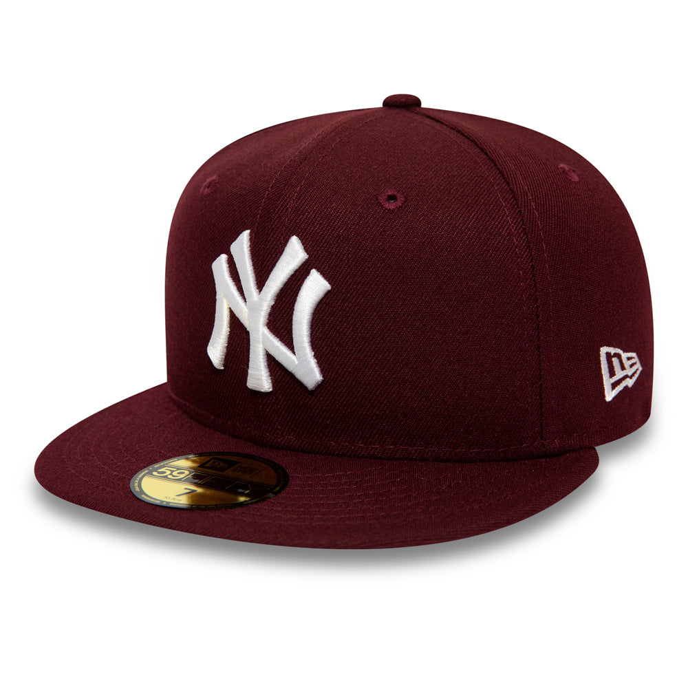 NEW ERA NEW YORK YANKEES ESSENTIAL MAROON 59FIFTY FITTED