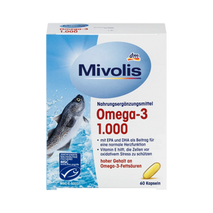 
                  
                    MIVOLIS OMEGA-3 FISH OIL 1.000 60 CAPS
                  
                