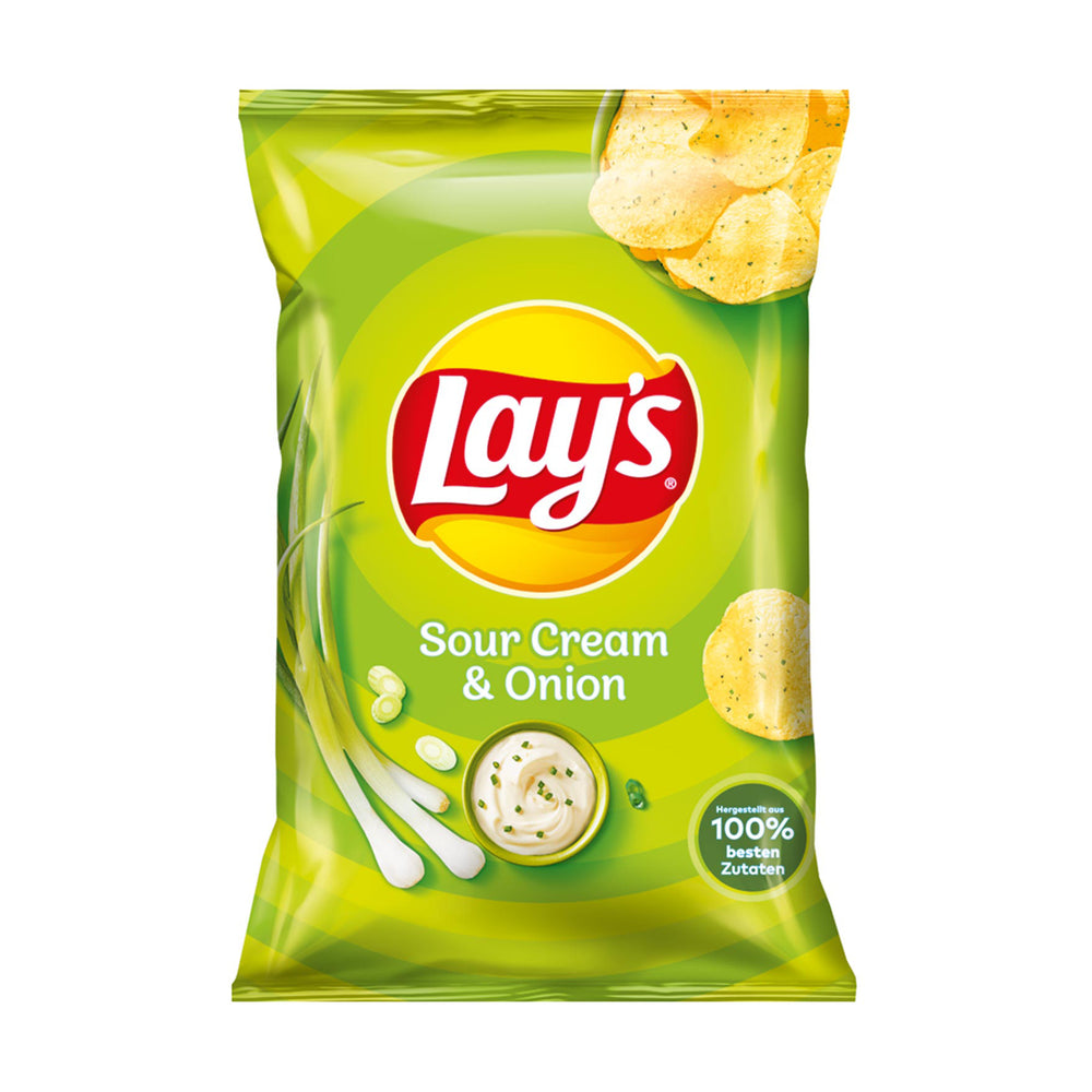 LAYS CHIPS SOUR CREAM & ONION 150g