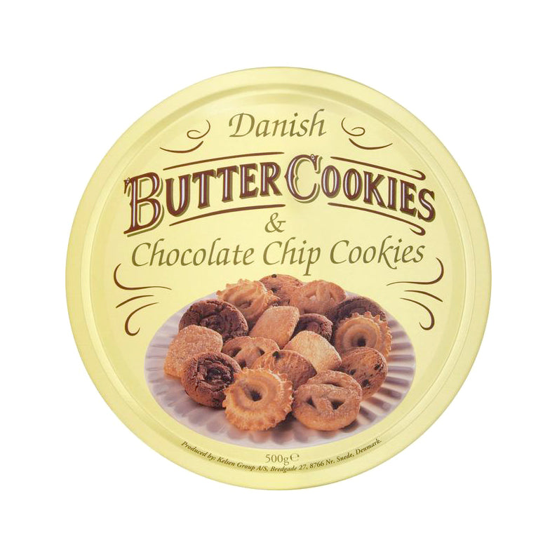 DANISH BUTTER AND CHOCOLATE CHIP COOKIES COLLECTION 500G