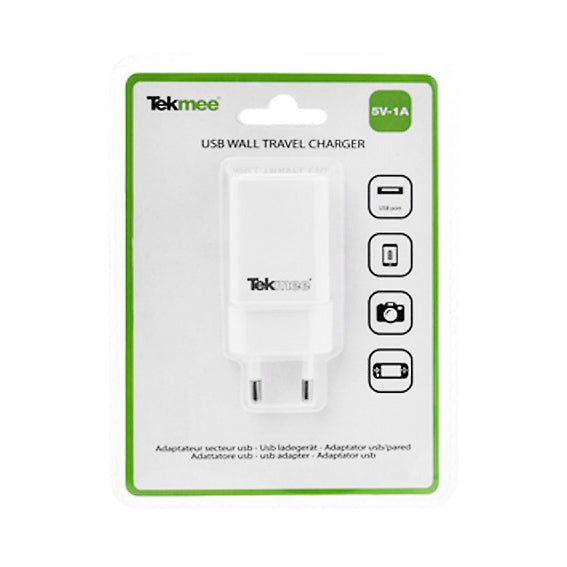 
                  
                    TEKMEE USB WALL CHARGER WHITE
                  
                