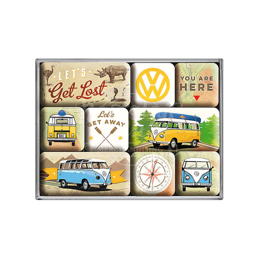 SOUVENIR MAGNET VOLKSWAGEN II 9PCS – Harbor Shop Hamburg