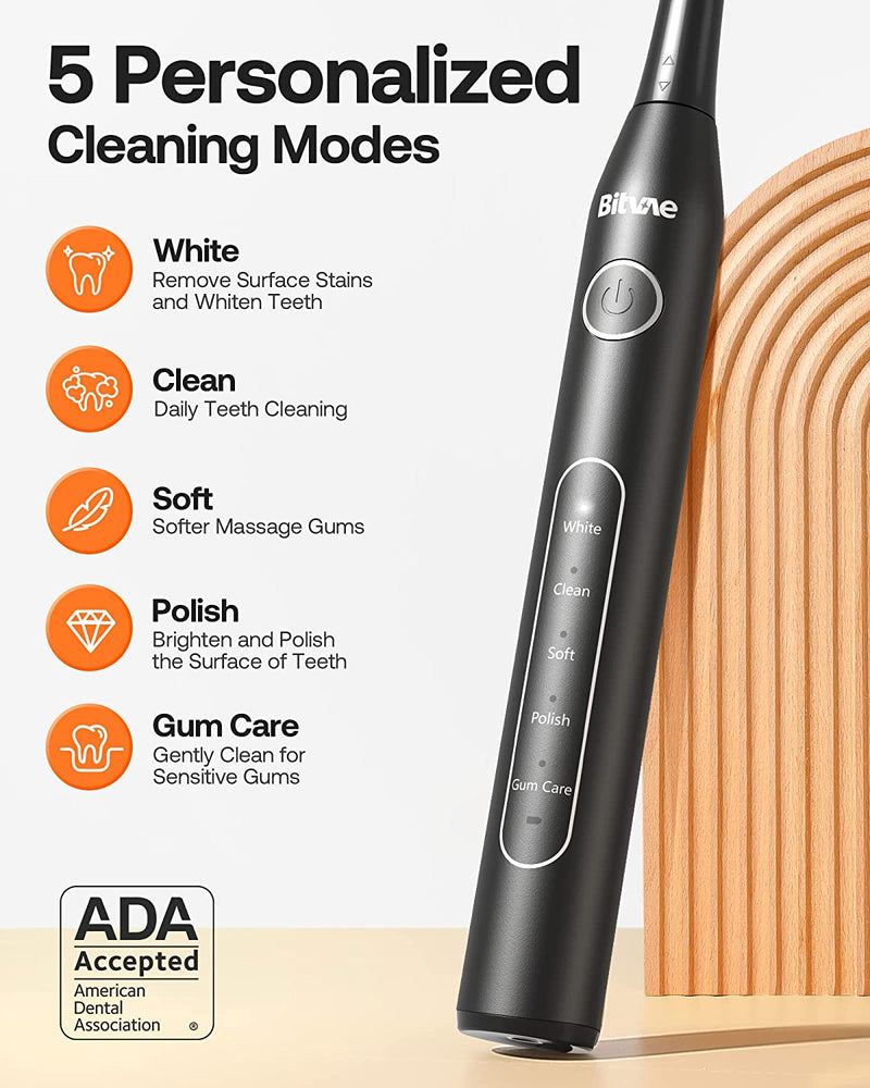 
                  
                    BITVAE D2 ELECTRIC SONIC TOOTHBRUSH INCL. 8 BRUSH HEADS
                  
                