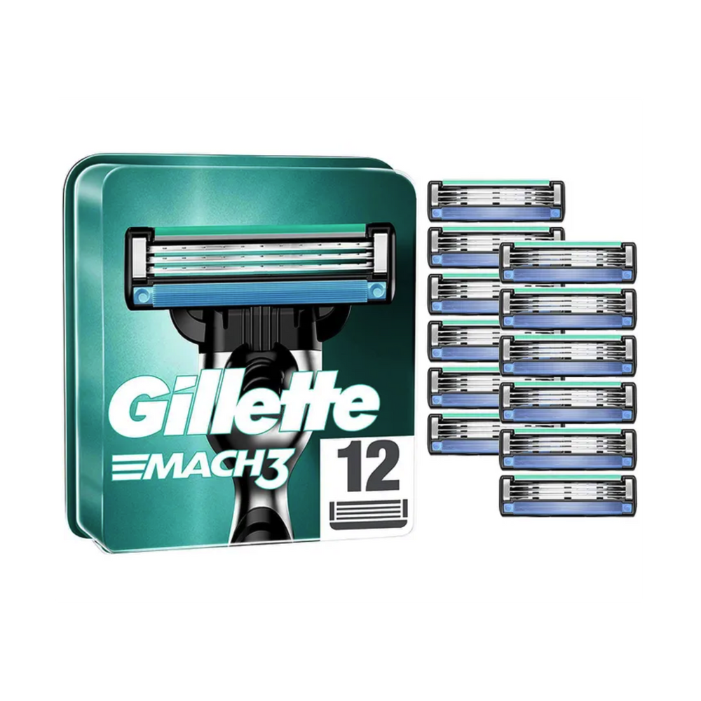 GILLETTE MACH 3 EXTRA BLADES 12 PCS
