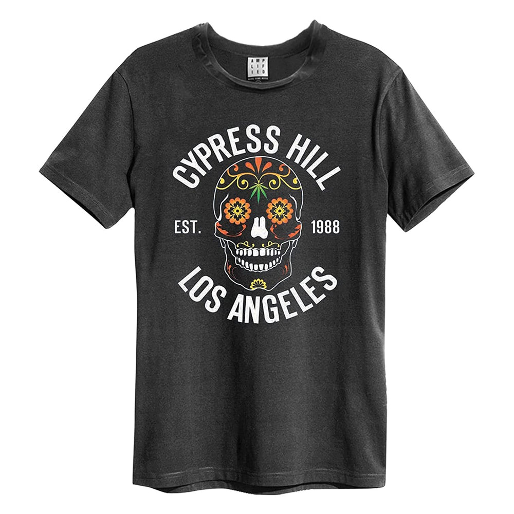 AMPLIFIED CYPRESS HILL FLORAL SKULL MENS T