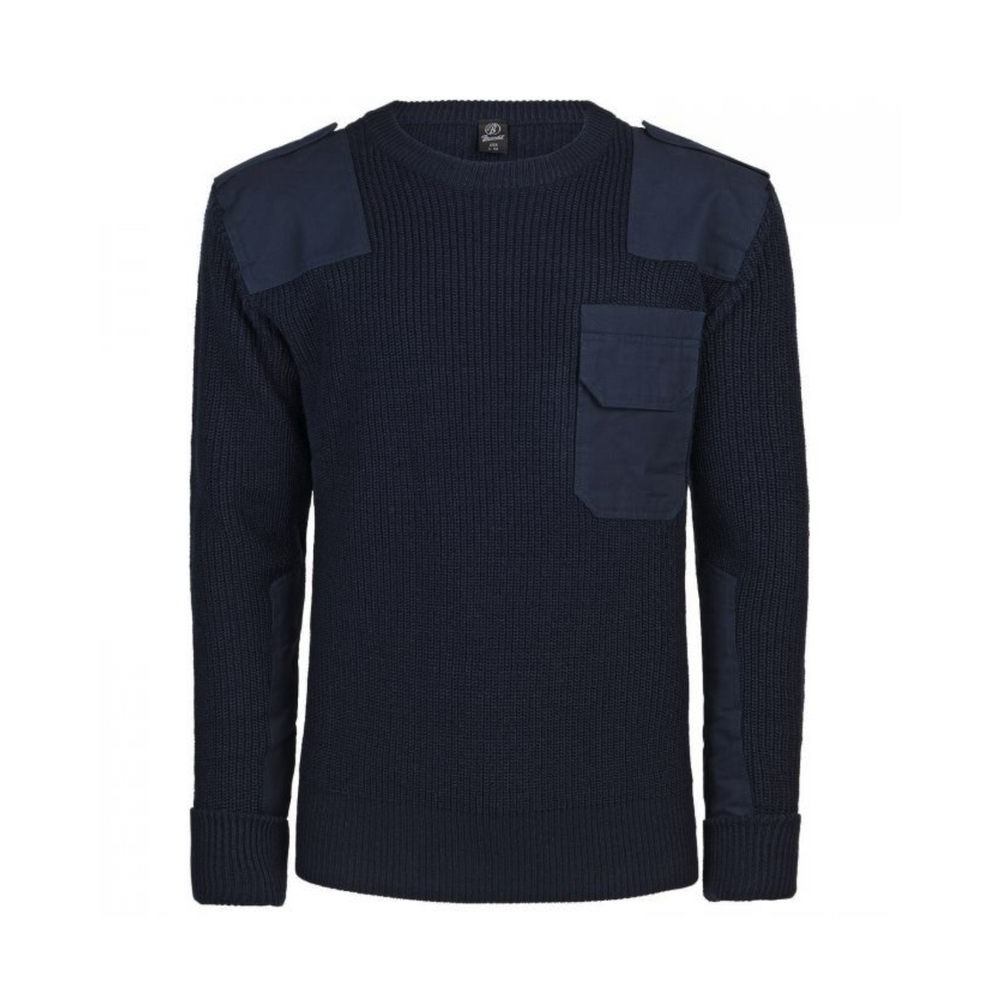 MIL-TEC BW SWEATER WITH BREAST POCKET