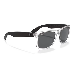 
                  
                    RAY BAN JUSTIN RB4165 RUBBER TRANSPARENT DARK GREY
                  
                