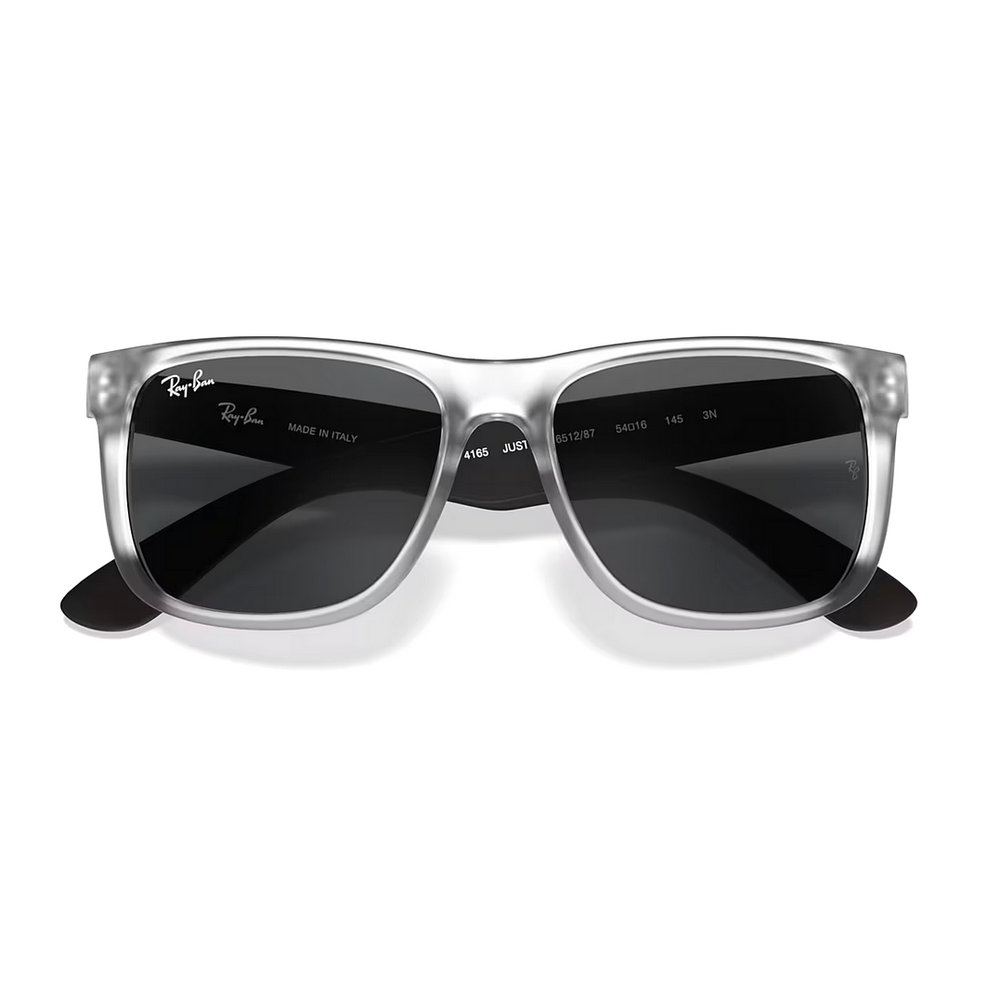 
                  
                    RAY BAN JUSTIN RB4165 RUBBER TRANSPARENT DARK GREY
                  
                