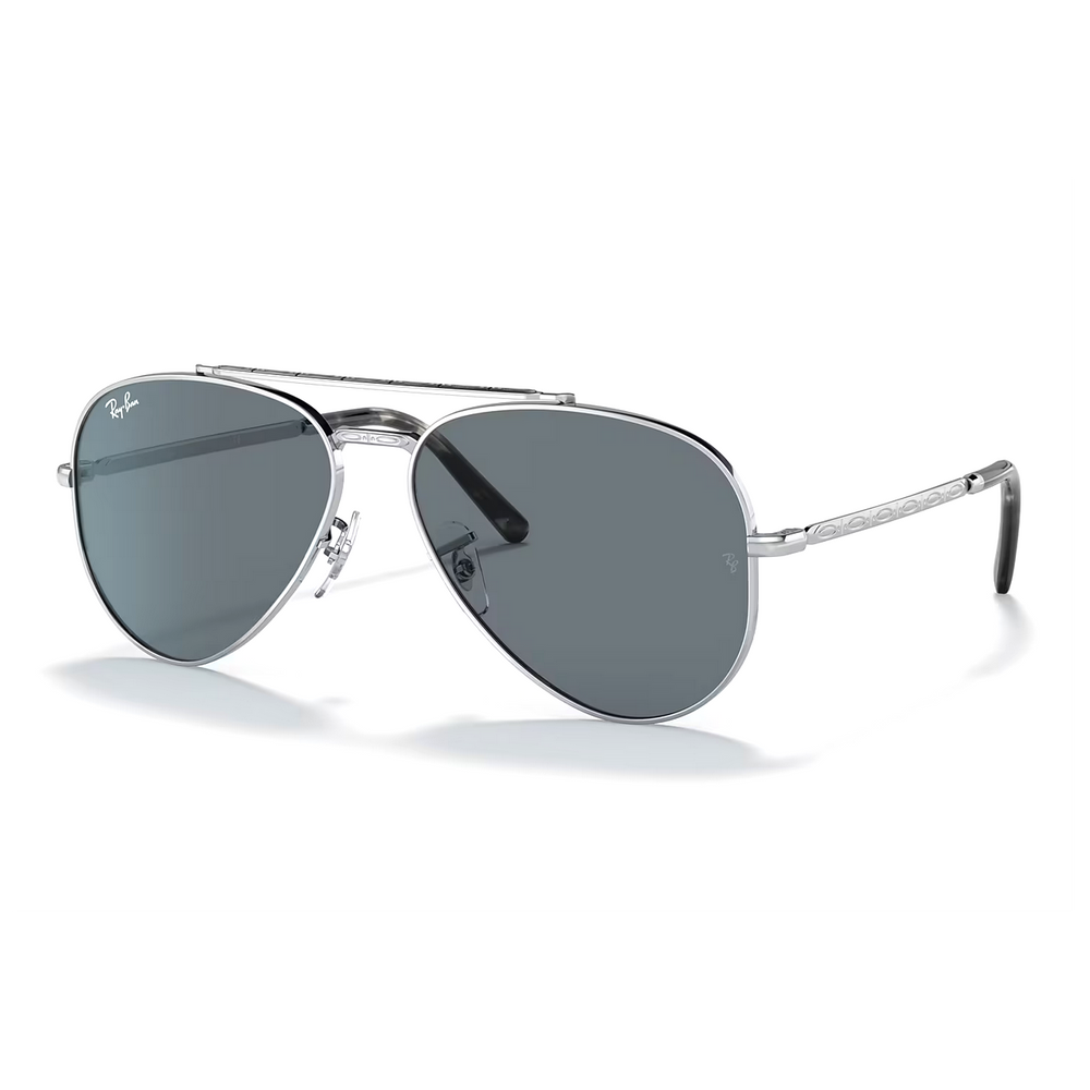 RAY BAN NEW AVIATOR RB3625 SILVER BLUE