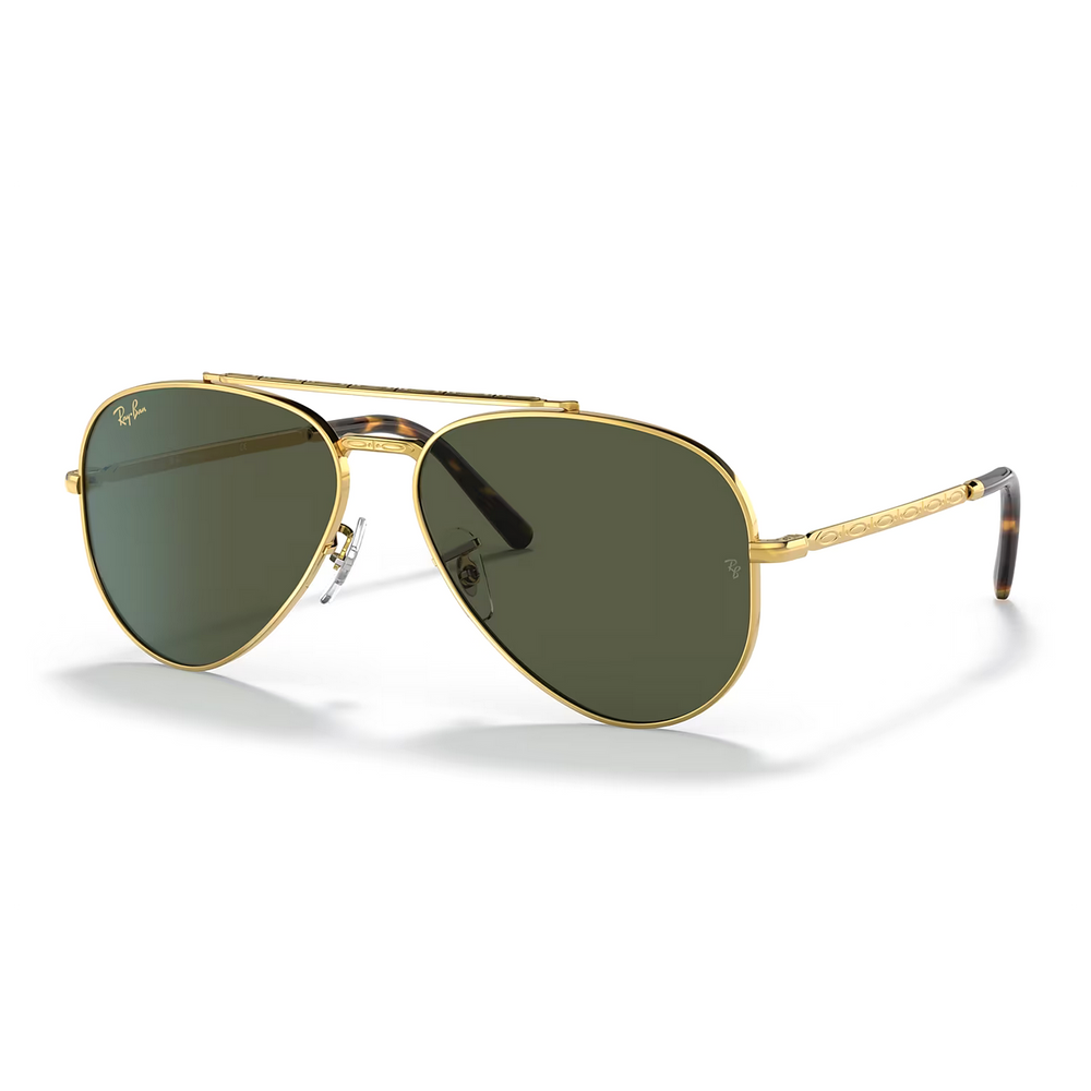 RAY BAN NEW AVIATOR RB3625 GOLD GREEN