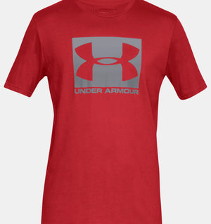
                  
                    UNDER ARMOUR MENS LOGO TEE RED GREY
                  
                