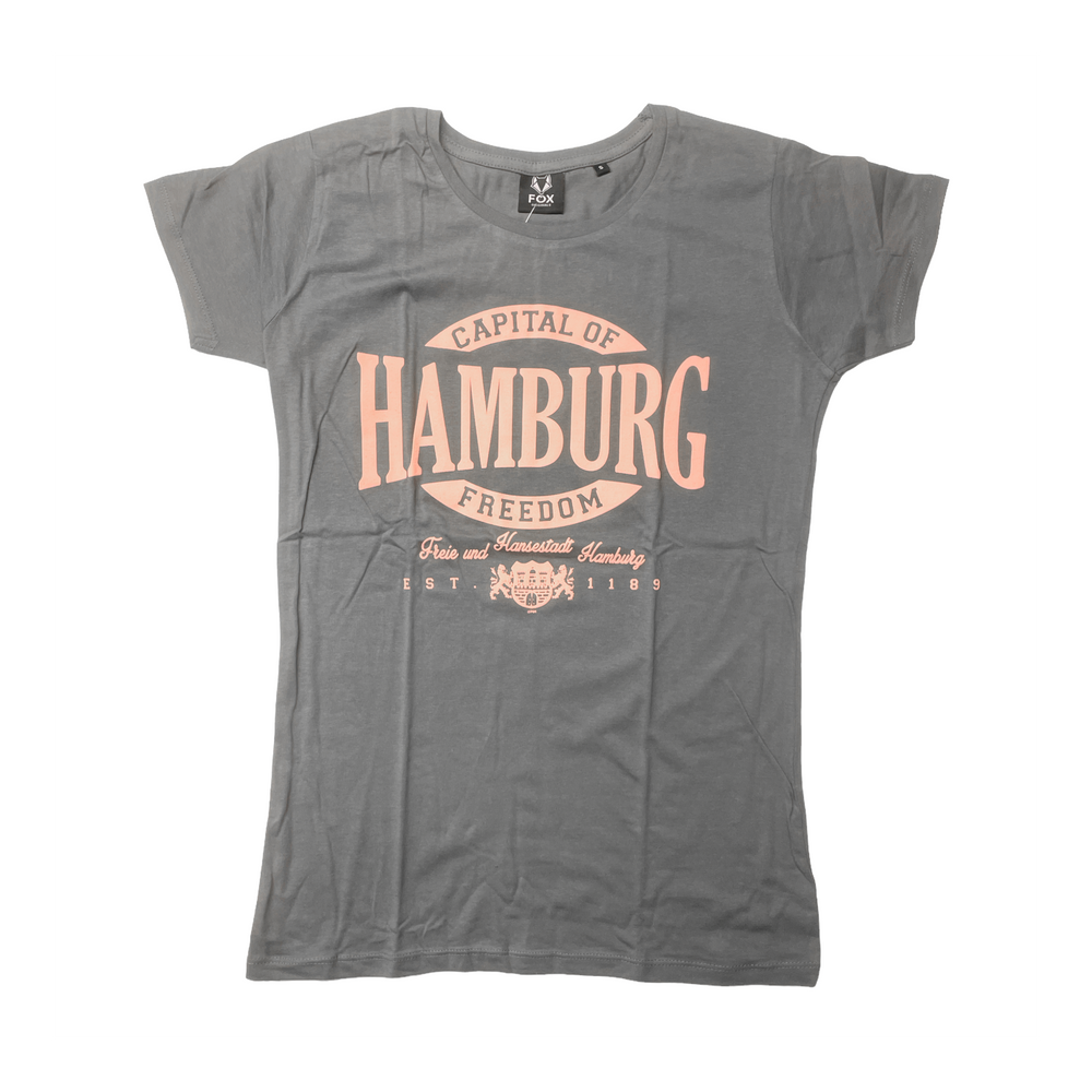 SOUVENIRWORLD TEE GIRLY OVAL PUFF HH GREY