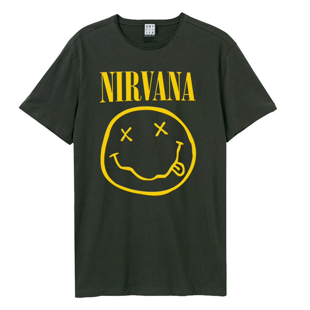 AMPLIFIED NIRVANA SMILEY FACE MENS T