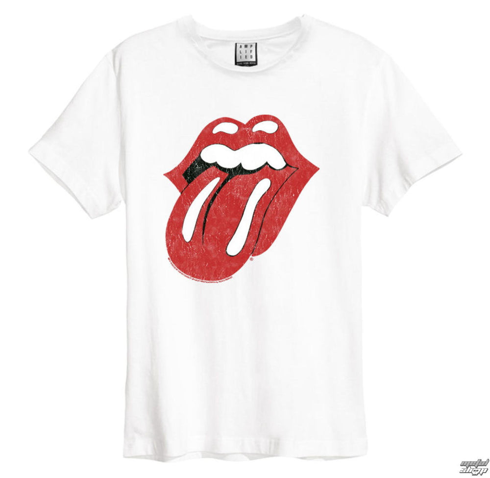 AMPLIFIED THE ROLLING STONES TONGUE ERA WHITE MENS T